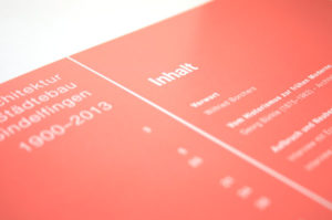 Architekturspaziergänge Editorialdesign