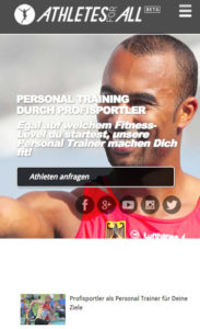 mobile Website Athletesforall