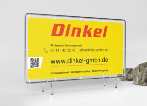 Dinkel Baustellenbanner