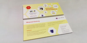 Messeeinladung als Postmailing für eggs elektronik