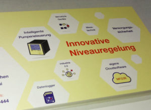 Gestaltung von Symbolen und Werbematerial für eggs elektronik
