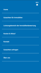 Responsive Webdesign für Sachverständiger für Immobilienbewertung