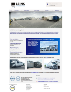 LEINS Aktenvernichtung Website