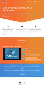 Webdesign und WordPress-Programmierung für PuR Music
